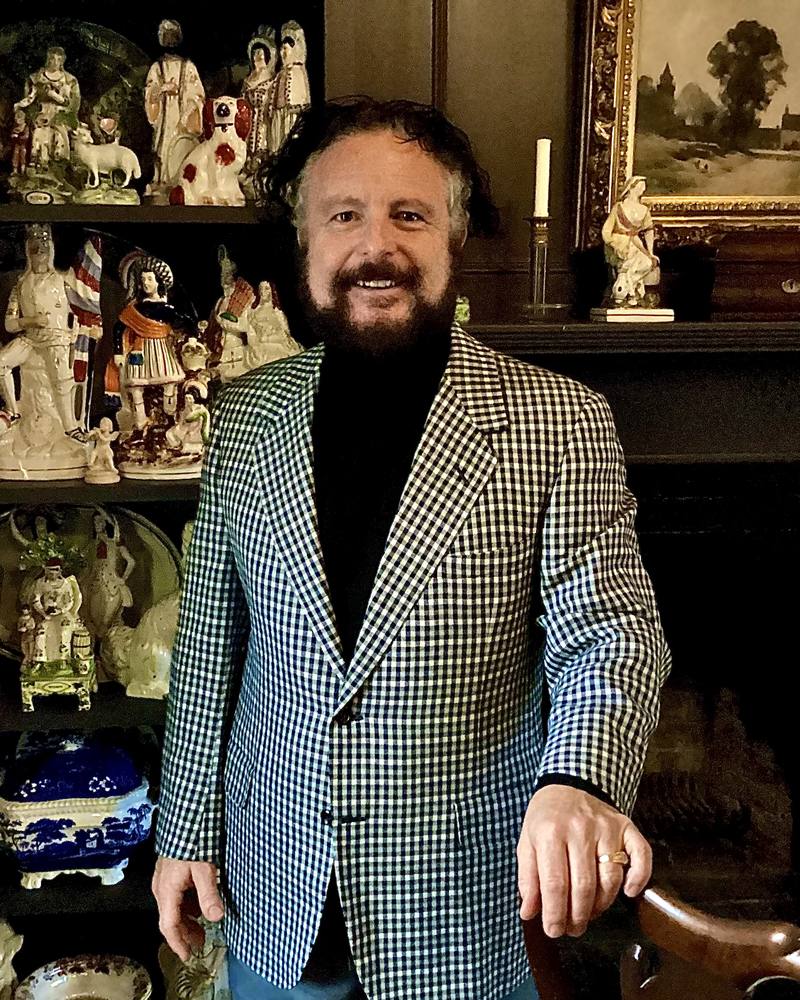 Roger Schrenk, co-owner and 30-year antiques expert at Let Go Liquidation in Charlotte, NC